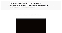 Desktop Screenshot of danmcintyrepaattorney.com